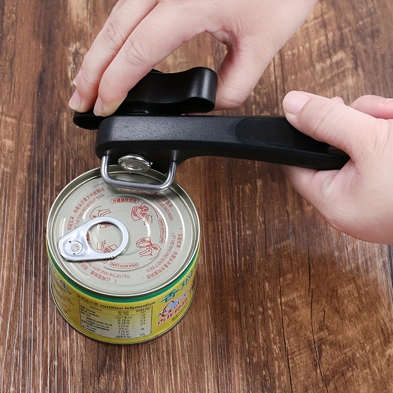 1pc Plastic Professional Kitchen Tool Safety Hand Actuated Can Opener Side  Cut Easy Grip Manual Opener Knife For Cans Lid, Save More With Clearance  Deals
