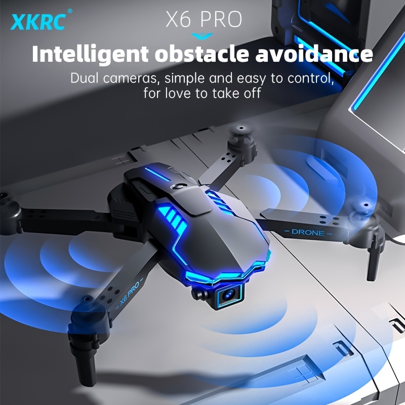  Drones de control remoto con cámara para adultos 4K y 1080P,  juguetes voladores con velocidad de vuelo de 3 niveles de 4 canales para  niños de 8 a 12 años con