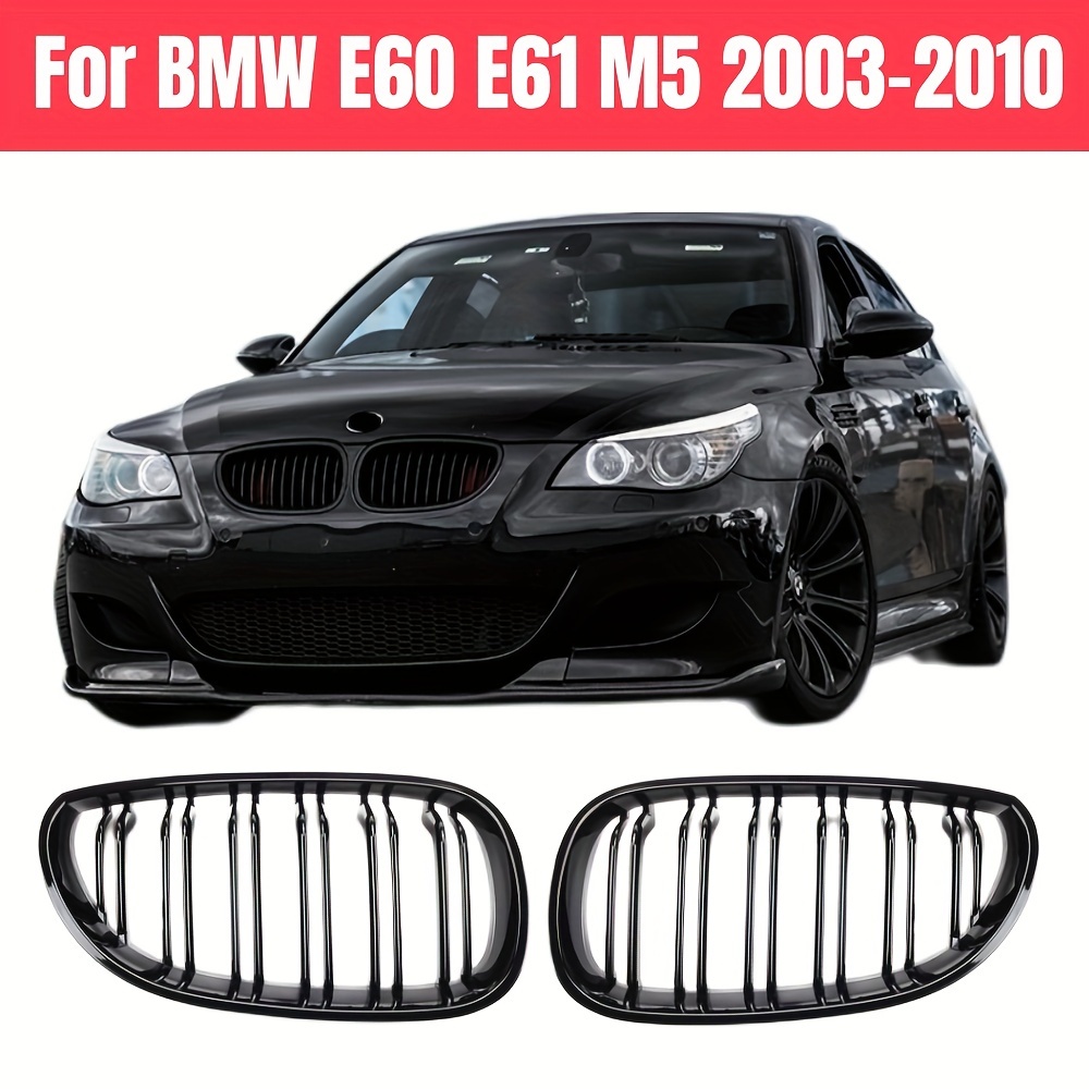 

Front Bumper Kidney Grille Grill Hood Mesh Double Line For E60 M5 E61 520i 545i 550i 535i 2003-2010 5 Series Refit Body Kit