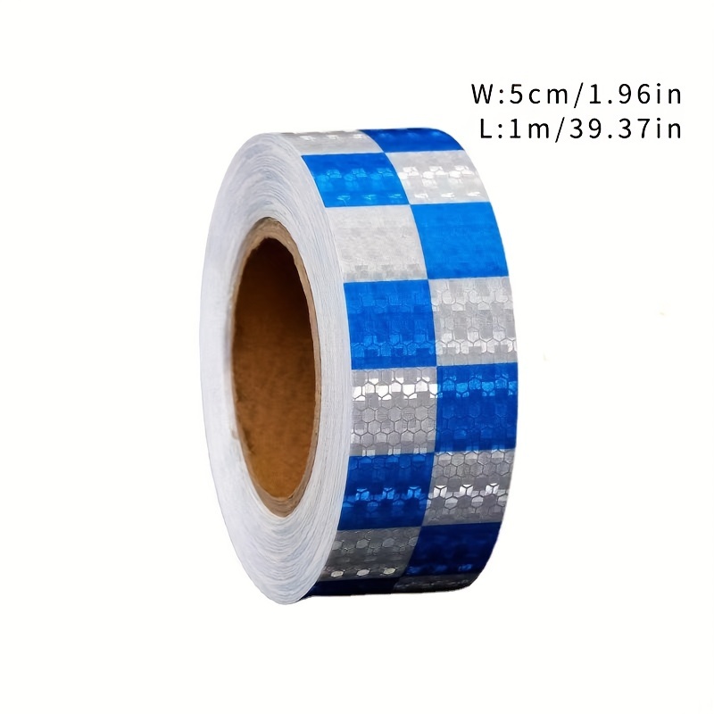 Blue & White Conspicuity Tape