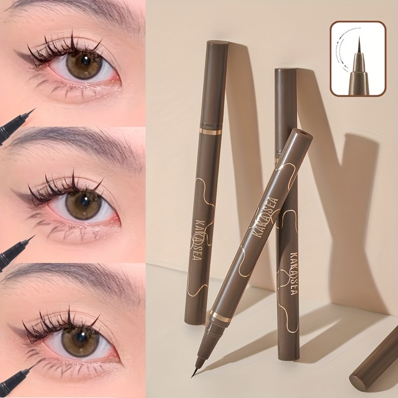 Slim And Smooth Liquid Eyeliner Pencil Waterproof Sweat Proof Fast Drying Smudge  Proof For Beginners Makeup Carved Shell Packing - Beauty & Health - Temu  United Arab Emirates