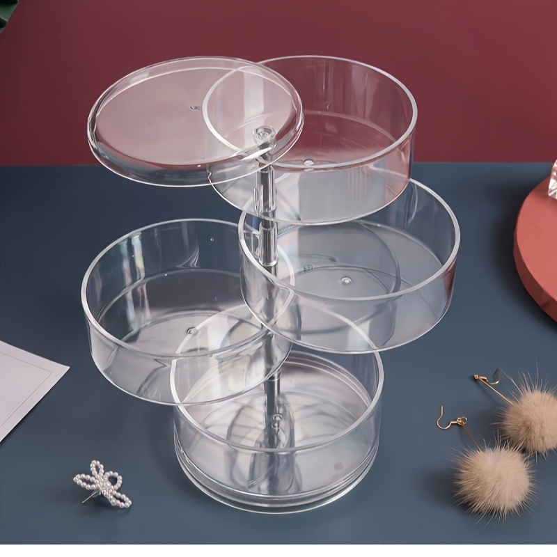 5 Layer Rotating Acrylic Jewelry Box Jewelry Organizer