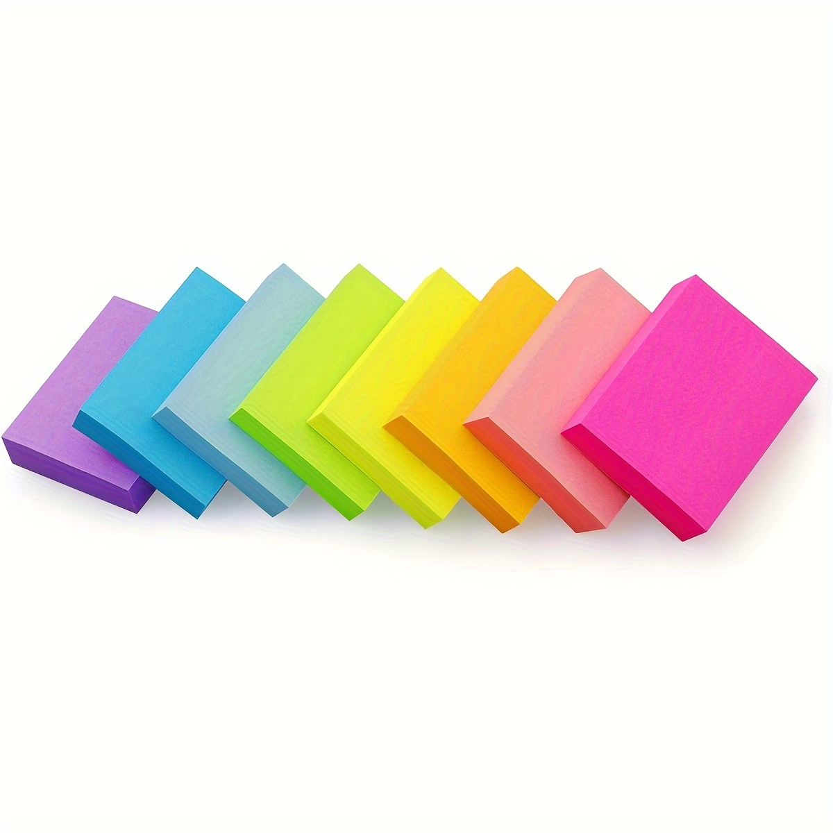 

8 Pads, 50 Sheets/pad, Sticky Notes, Multi-color Self-stick Pads
