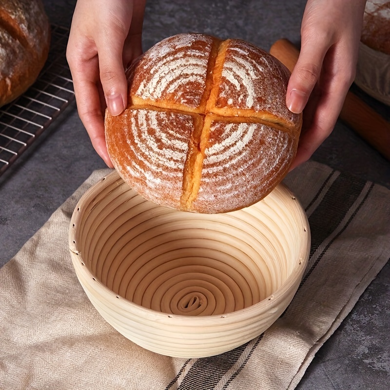 Sourdough Bread Proofing Baskets - New with Sourdough Starter Kit -  Banneton Bread Proofing Basket -Complete Sourdough Bread Baking Supplies  Set of 22