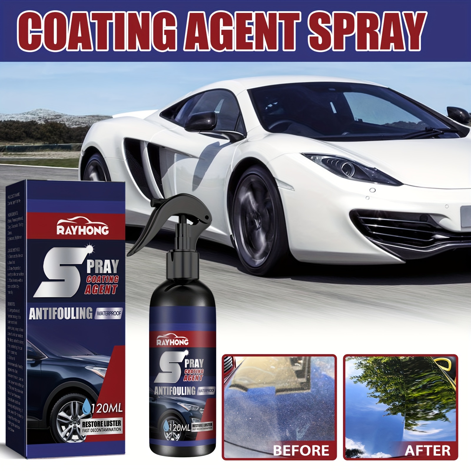 Car Coating Agent Spray Quick Coat Renewal Agent Multipurpose Paint Restore  Spray Coating Automotive Polishing Accessories For - AliExpress