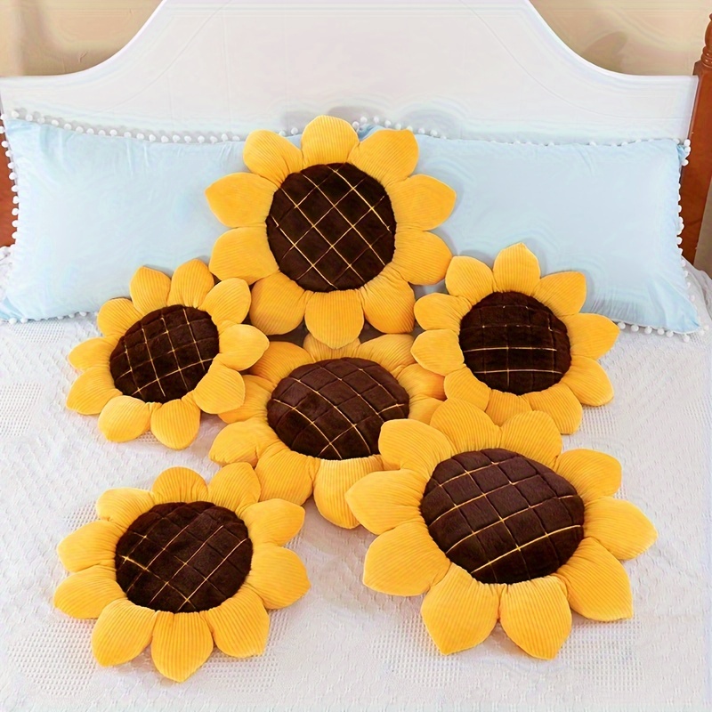 Adorable Sunflower Daisy Pillow Plush Toy Perfect For Home - Temu