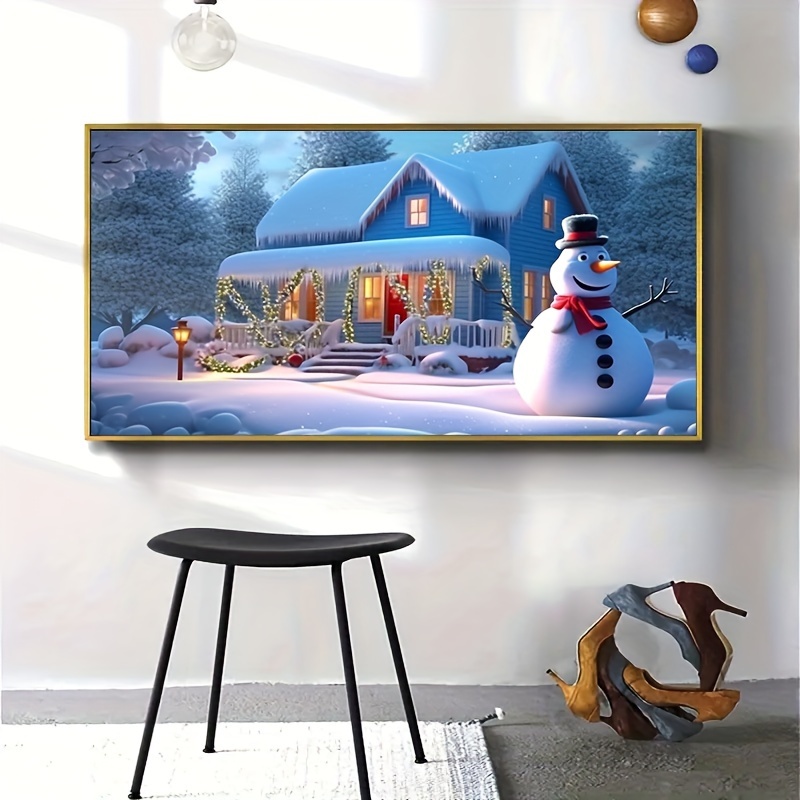 Huacan Diamond Painting Kits - DIY 5D Winter Scenery Full Square Drill Crystal Rhinestone Embroidery Pictures Arts Craft for Home Wall Decor 30x40cm
