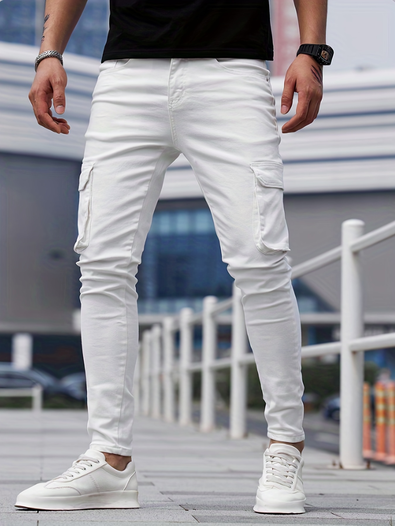 How to Wear Ripped  Distressed Denim  Dapper Confidential  White ripped  jeans White jeans men Ripped jeans men