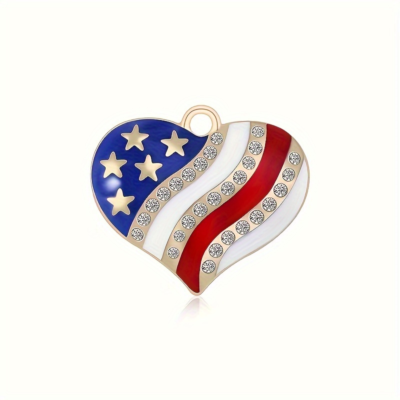 American Flag Crystal Pendant Necklace | One Piece