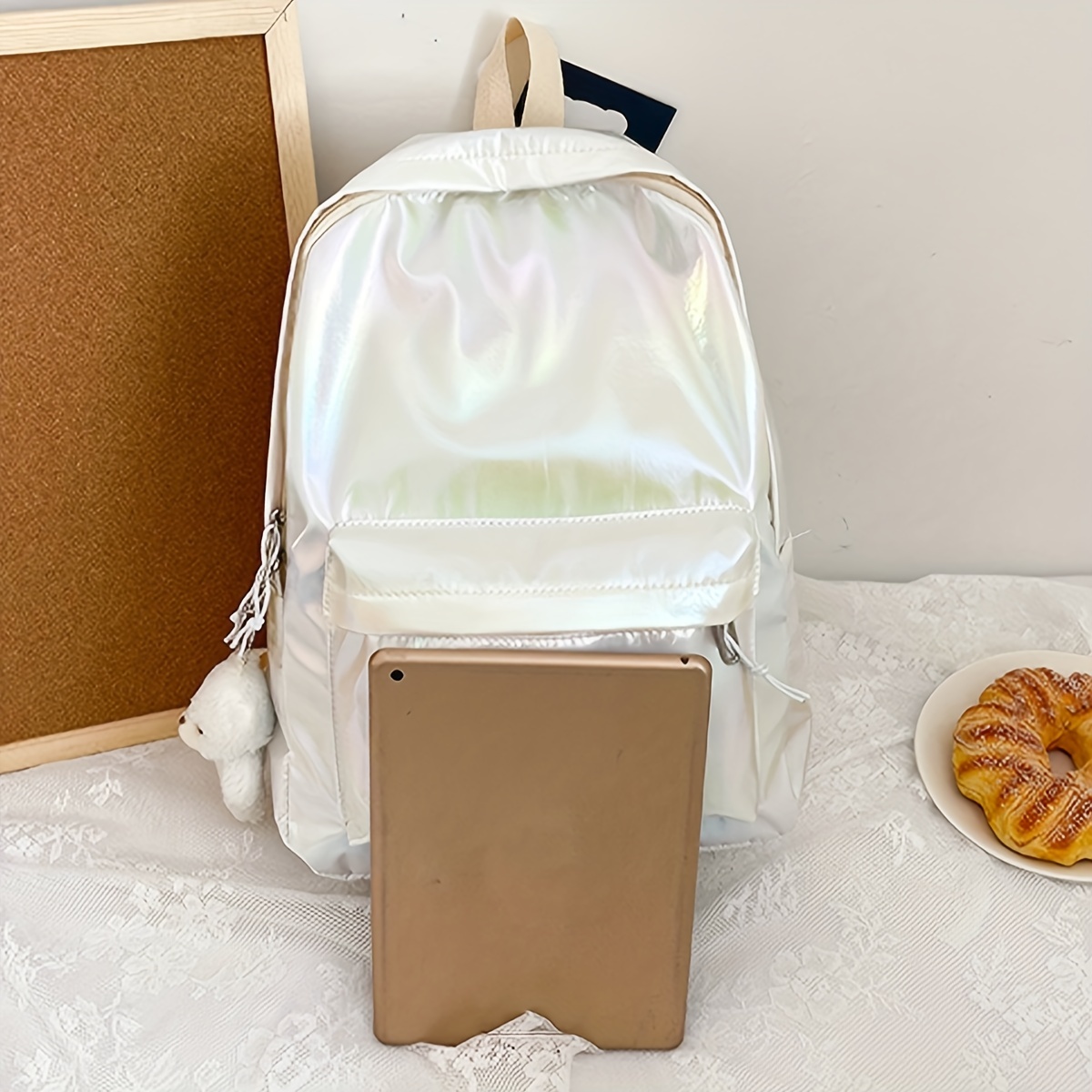 Casual Holographic Backpack for School Trips
