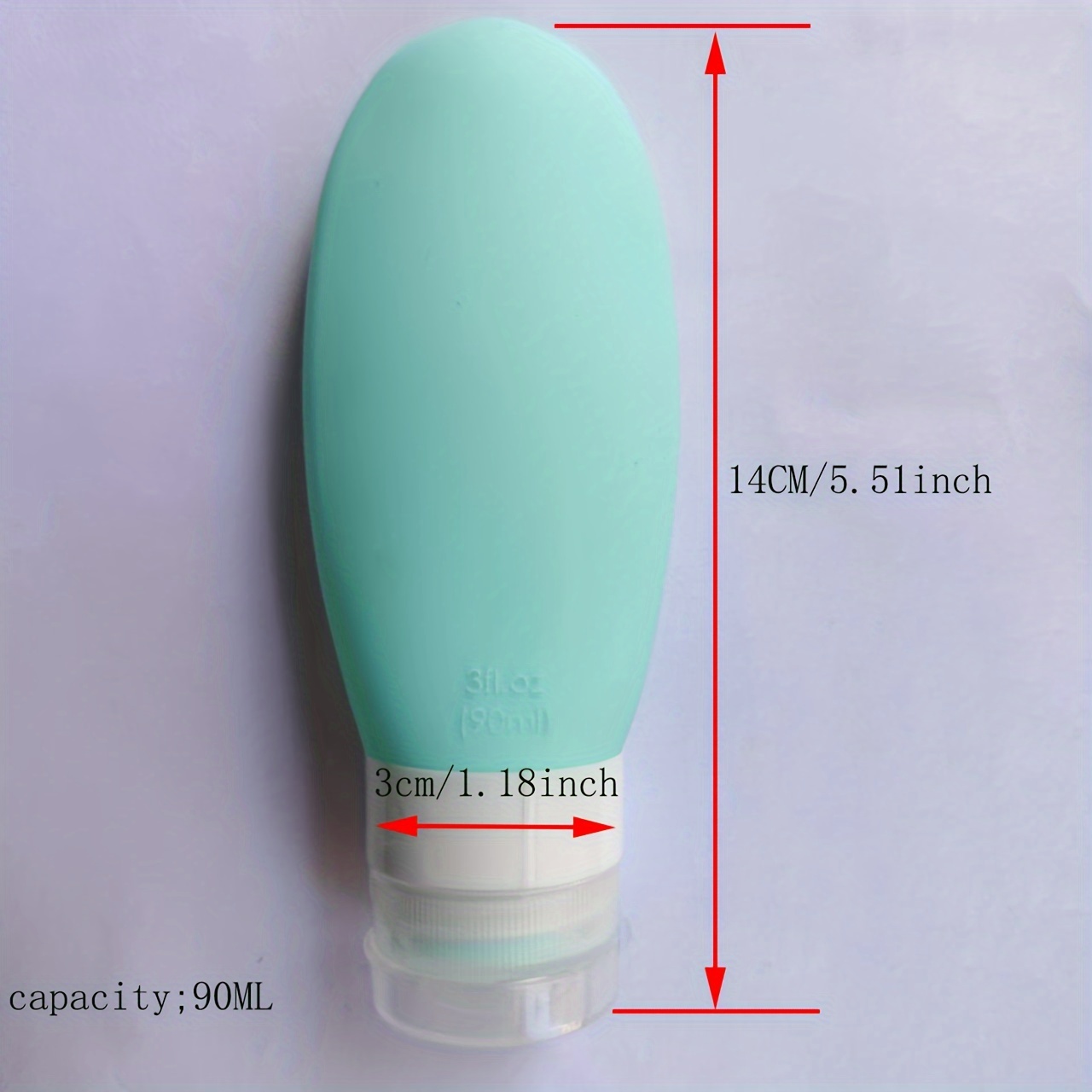 Silicone Travel Mini Portable Shampoo Shower Gel Lotion Empty
