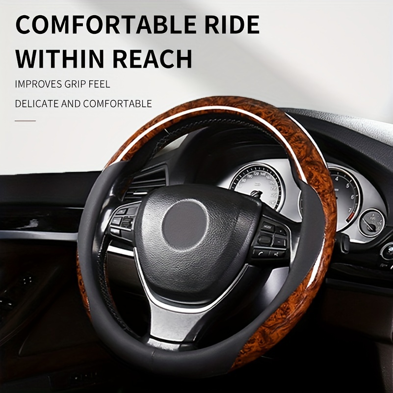 Green Marble Car Steering Wheel Cover Comfort Grip Car - Temu