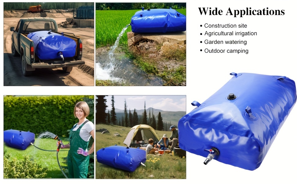 TIREOW Faltbarer Wasserbehälter Wasserkanister Wassersack Camping  Aufbewahrungsbehälter Krug Große Kapazität Trinkwasserbeutel Trinkwasser  für Outdoor