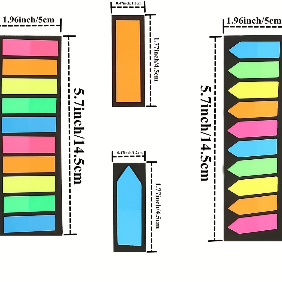 Small Sticky Tabs Arrow Index Tabs For Note Classification - Temu