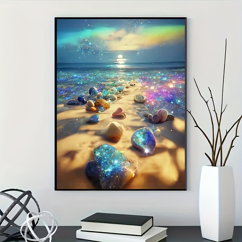 Beach Scenery 30*40cm(canvas) full round drill diamond painting