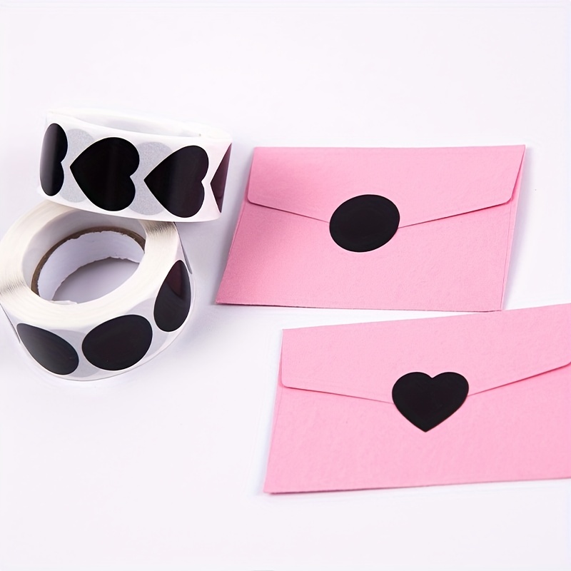 500pcs/roll 2.5cm Pink Dot Stickers, Self-adhesive Dots For Sealing And  Labeling