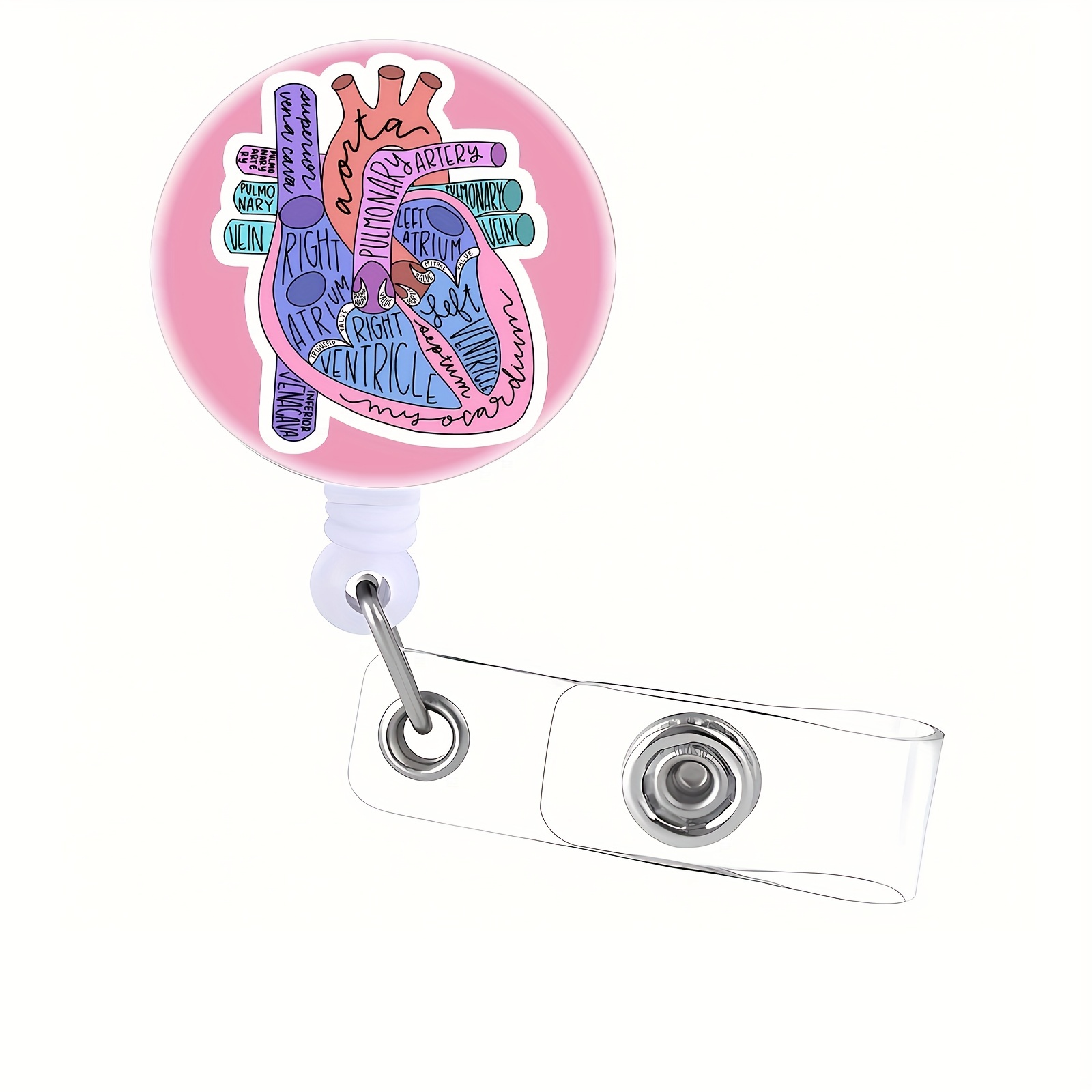 Badge Reels Holder Retractable Id Clip Nurse Name Tag Card - Temu