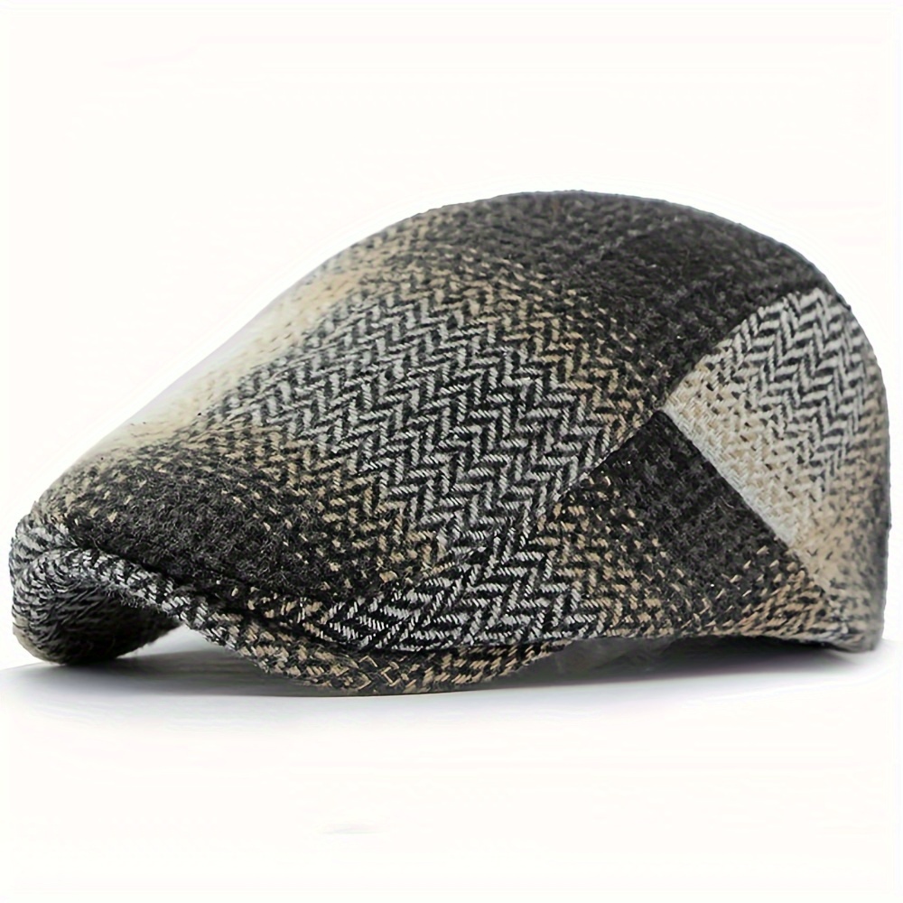 Warm Newsboy Cabbie Hats Hats Winter Hats Men - Temu