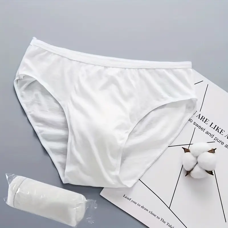 100% Cotton Women Disposable Underwear Ladies Briefs Panties - Temu