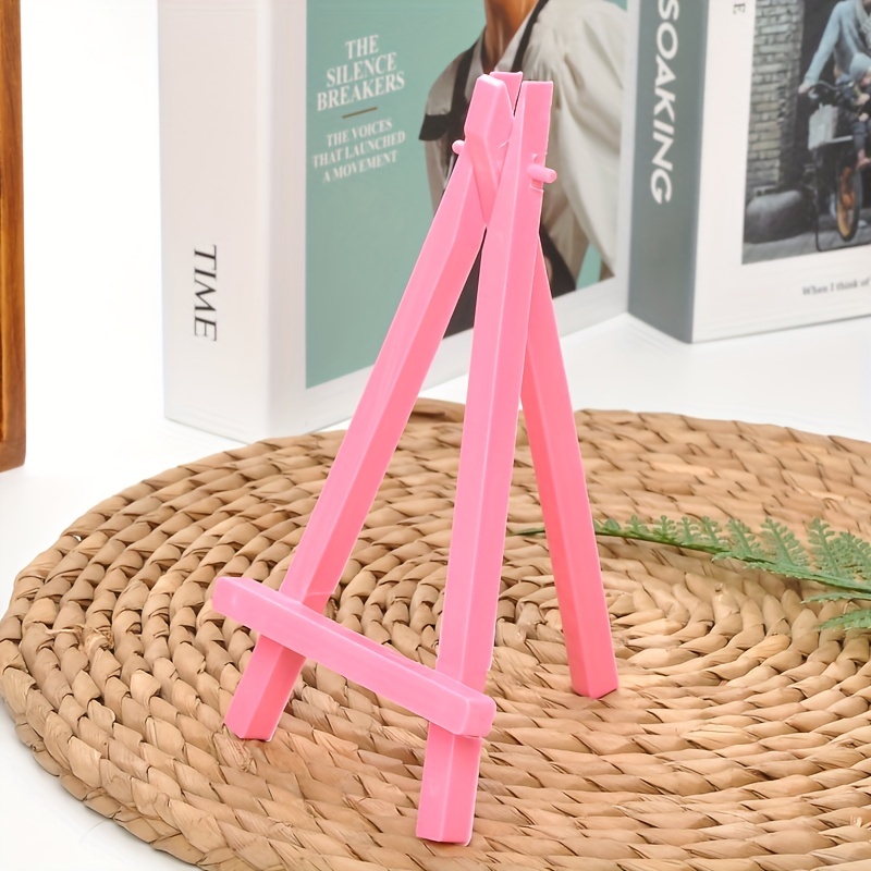 Generic Tripod Floor Standing Easel For Painting Canvas Pink