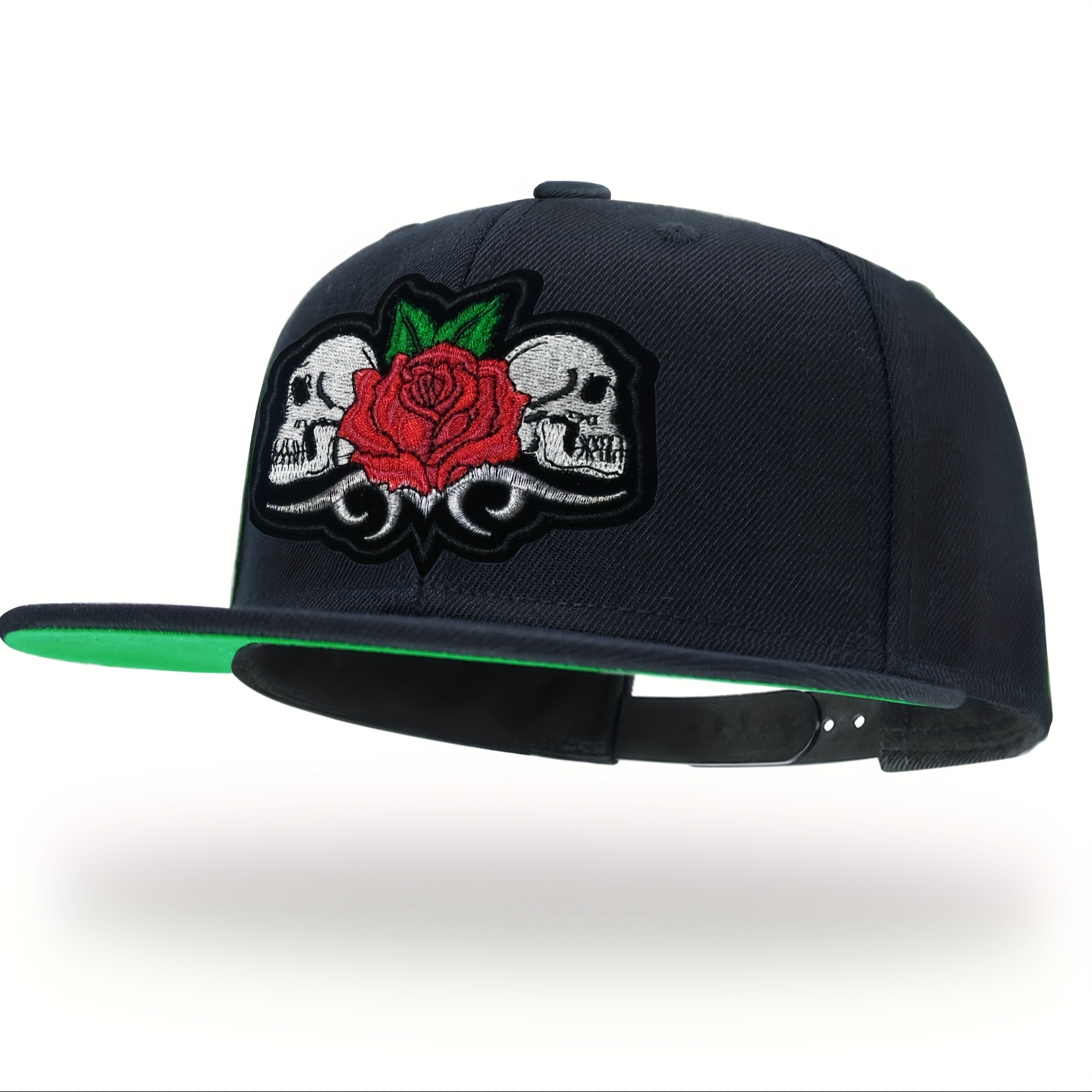 Casquette Snapback Unisexe El Del Sombrero - Noire, Ajustable - Fait Main