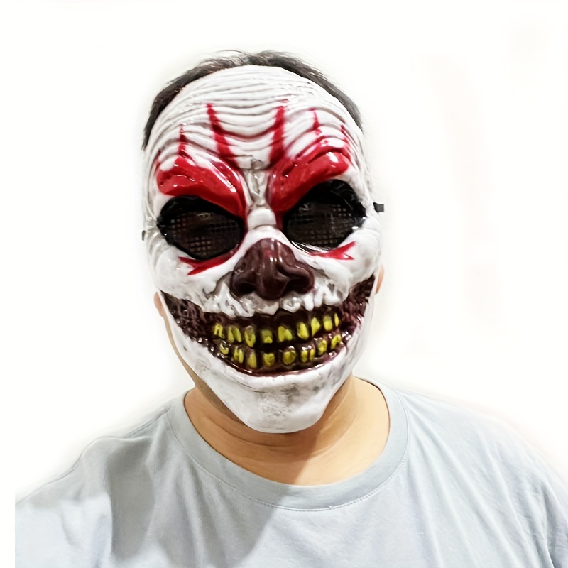 Fantasia de Halloween Adulto Masculino Caveira do Palhaço c/ Máscara
