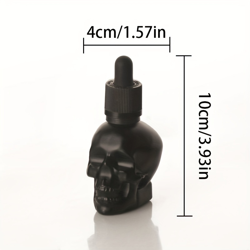 Skull Shaped Clear Glass Shaker Bottle Mixed Drinks Bar Accessories Gothic  Home