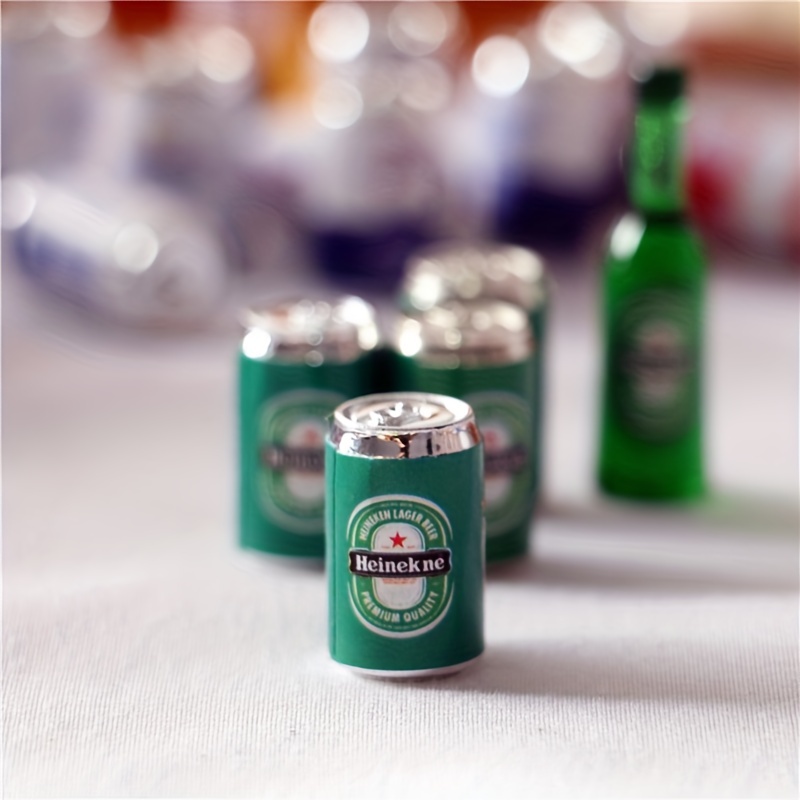 5pcs 1:12 Dollhouse Mini Soda Beer Can Easy Pull Can DIY Food