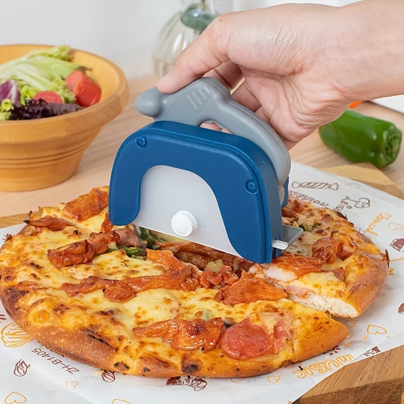 Pizza Cutter Wheel with Protective Cover Blade Guard (Orange)