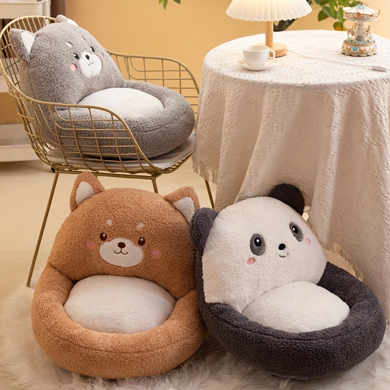 Cute Pacha Dog/pink Bear Chair Cushion Thickened Home Dining Chair