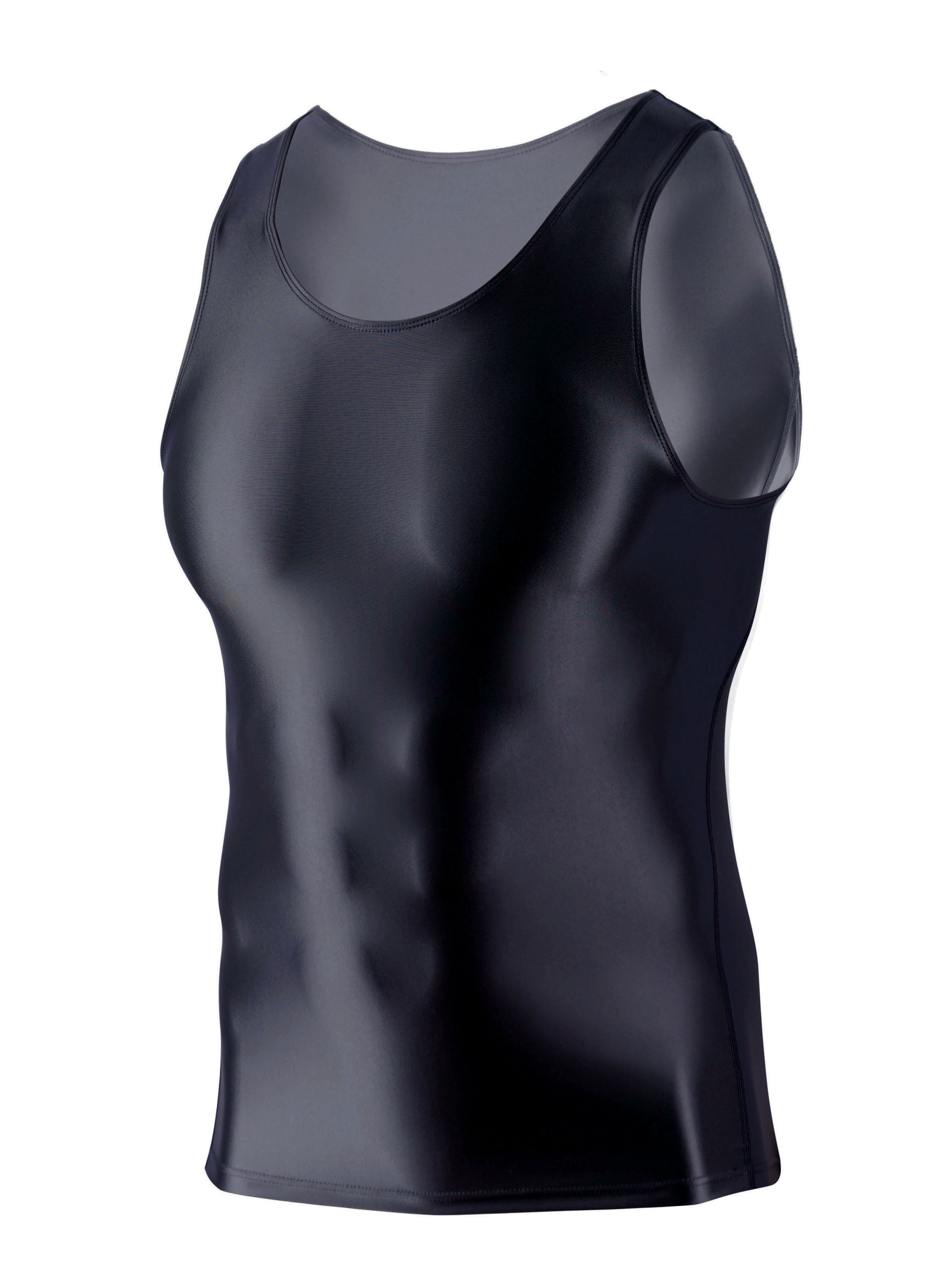 Men's Sexy Bright Shaping Vest High Stretch Sleeveless - Temu Canada