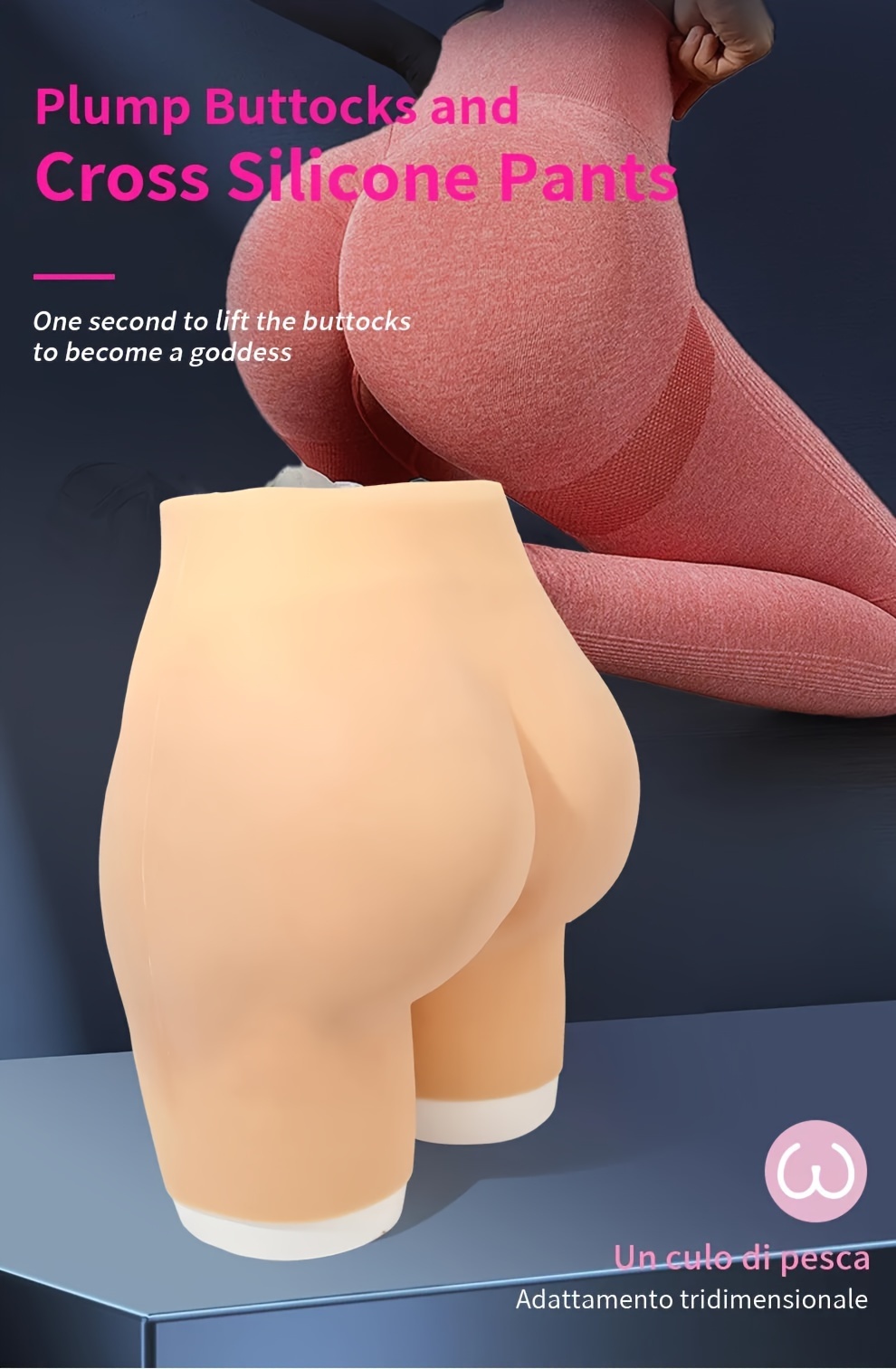 High Waist Silicone Big Buttocks Enhancing Pants Booty - Temu Belgium