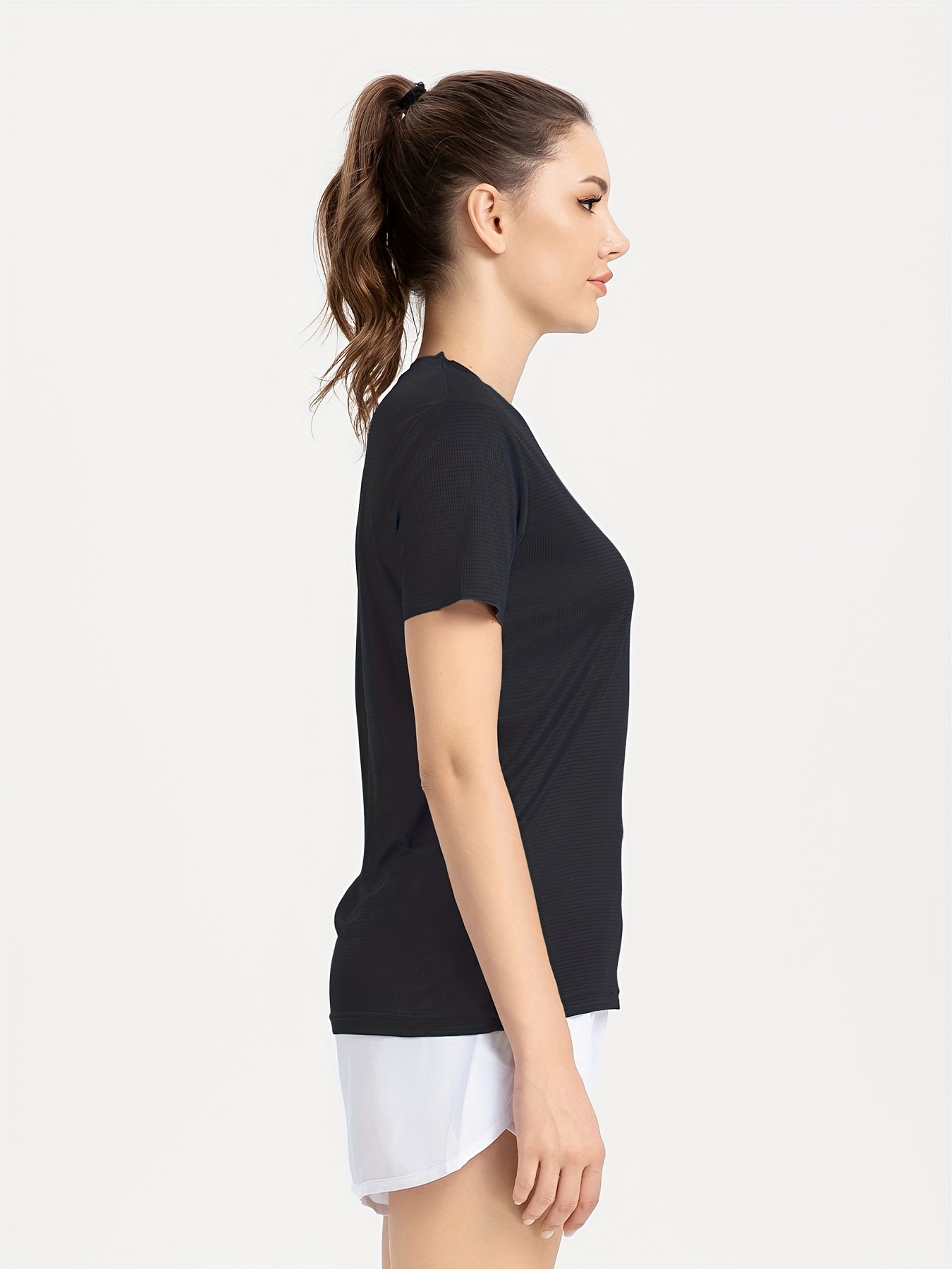 Women Casual Quick Dry Short Sleeve Sportswear Yoga Shirts