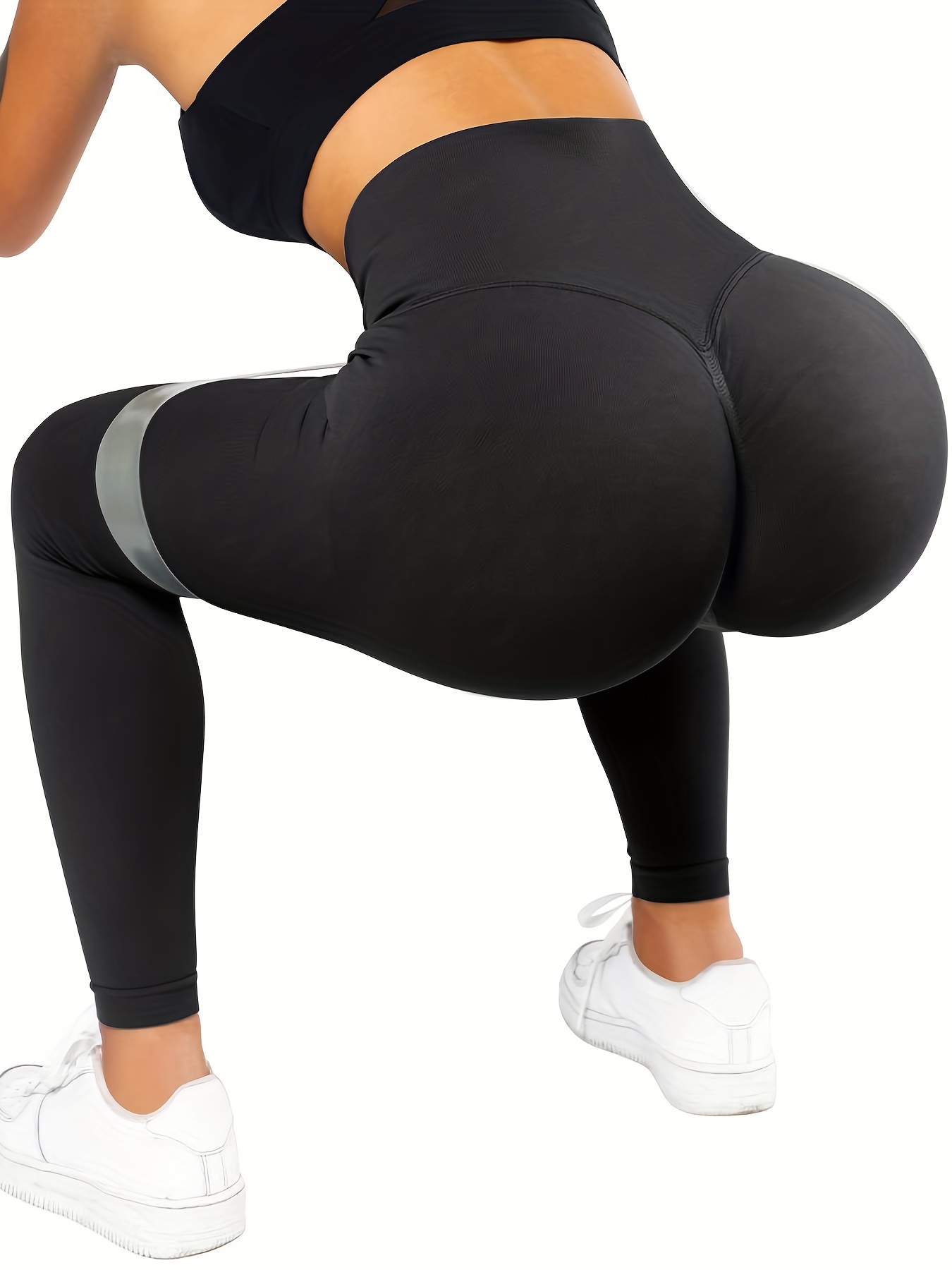 Women's High Waist Yoga Pants Tummy Control Slimming Booty Leggings Workout  Running Butt Lift Tights Black : : Clothing, Shoes & Accessories