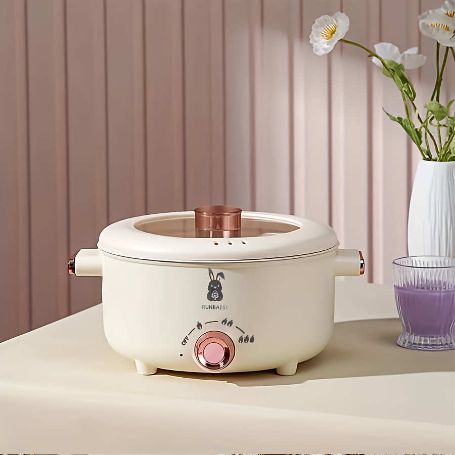 Uk Plug Ceramic Pomelo Electric Cooking Pot, Household Electric