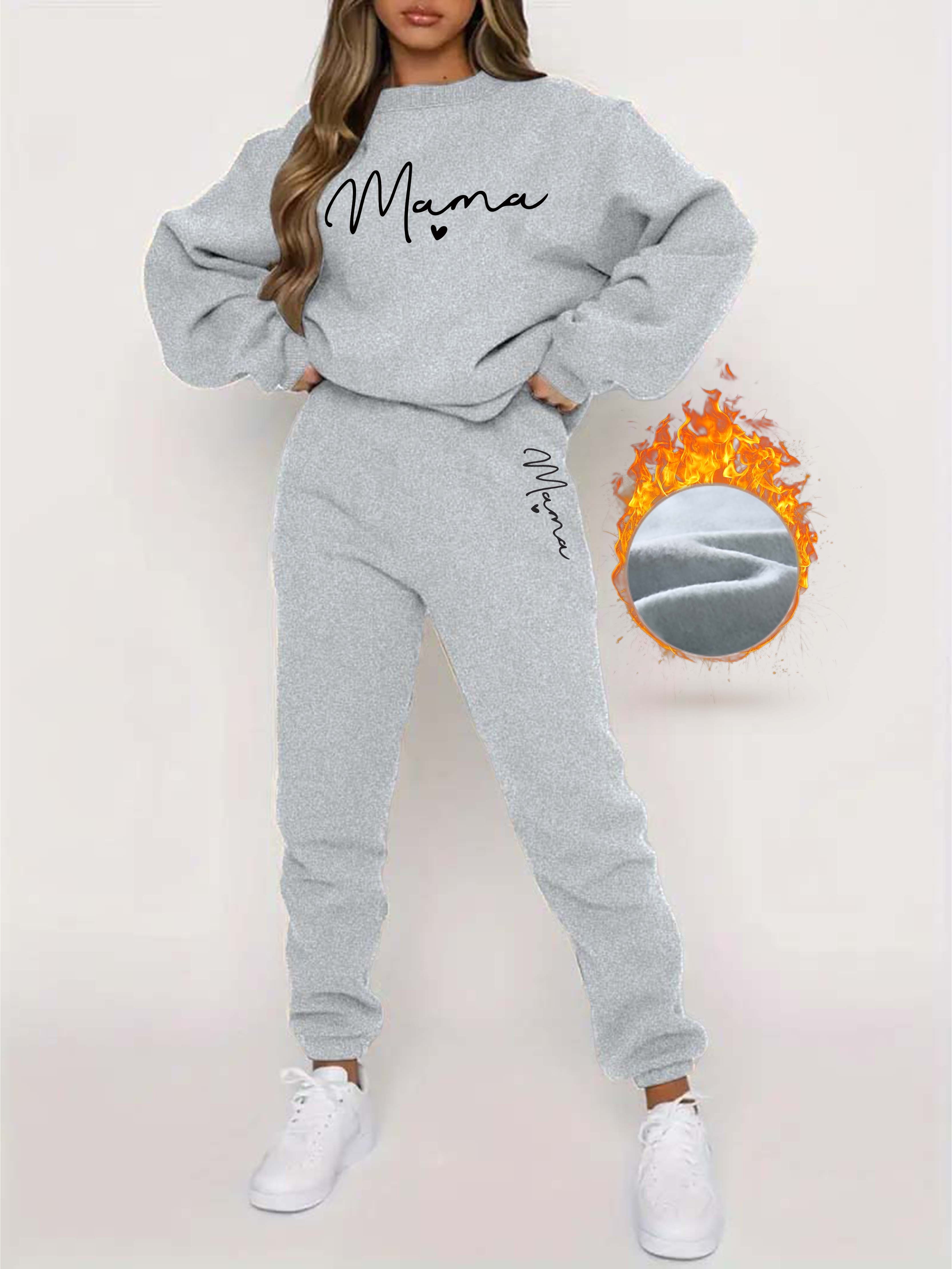 Two Piece Outfits for Women Sweat Suits Hooded Sweatshirt Sweatpants 2  Piece Sports Sets Grey : : Clothing & Accessories