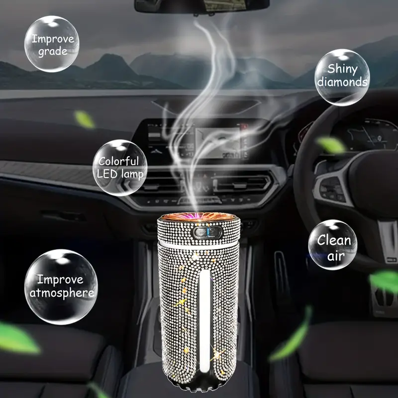 Smart Car Air Diffuser Aroma Car Air Vent Humidifier Oil