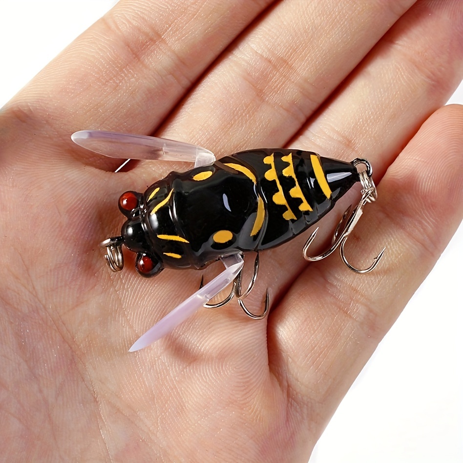  Bouti1583 Fishing Lures For Bass, Lifelike Cicada