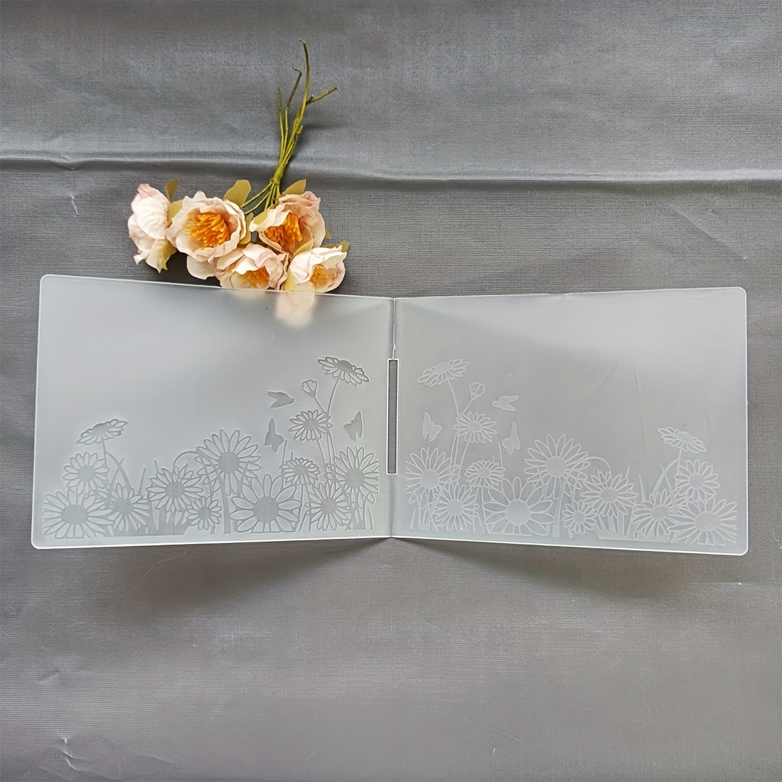 Sunflower Embossing Folders For Card Making Photo Album Diy - Temu