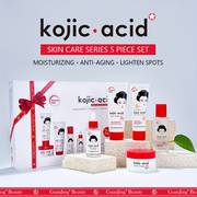 kojic acid skin care 5pcs set contains vitamin c and ceramide moisturizing and rejuvenating the skin making the skin smooth and delicate details 0