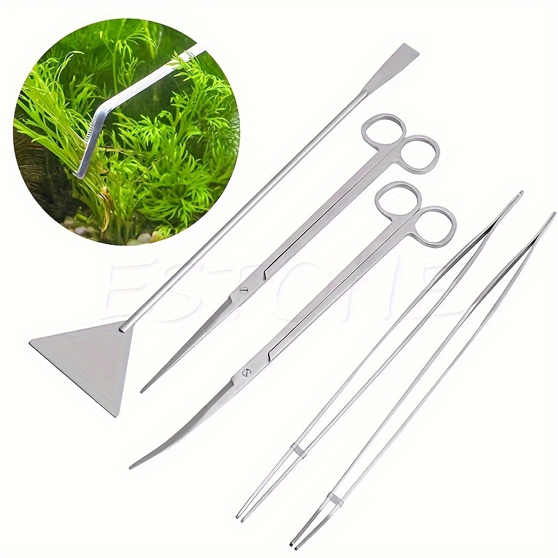 Aquarium Maintenance Tool Kit Tweezers Scissors Live Plant - Temu