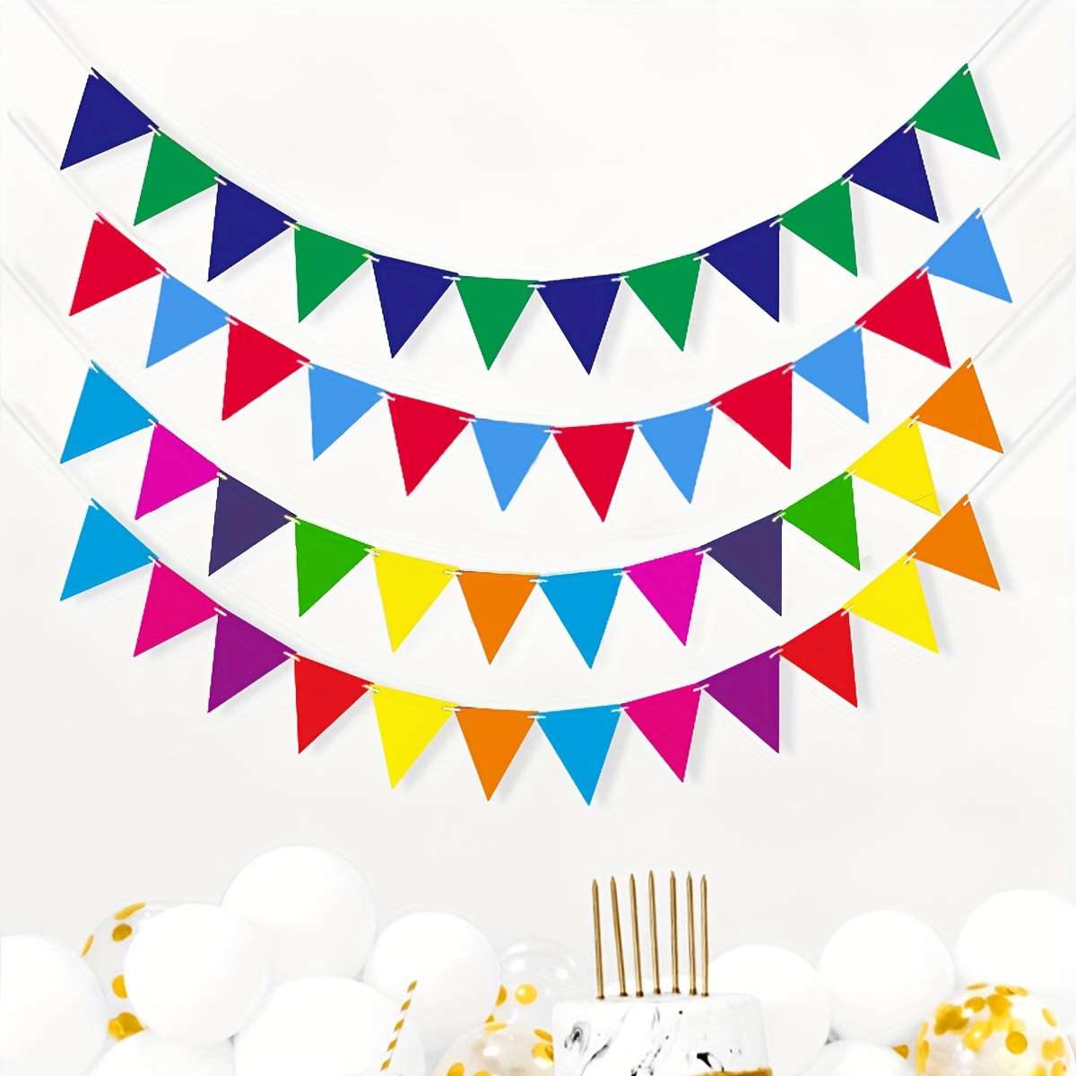 Pennant Banner String Bunting Flags Birthday Party Grand - Temu