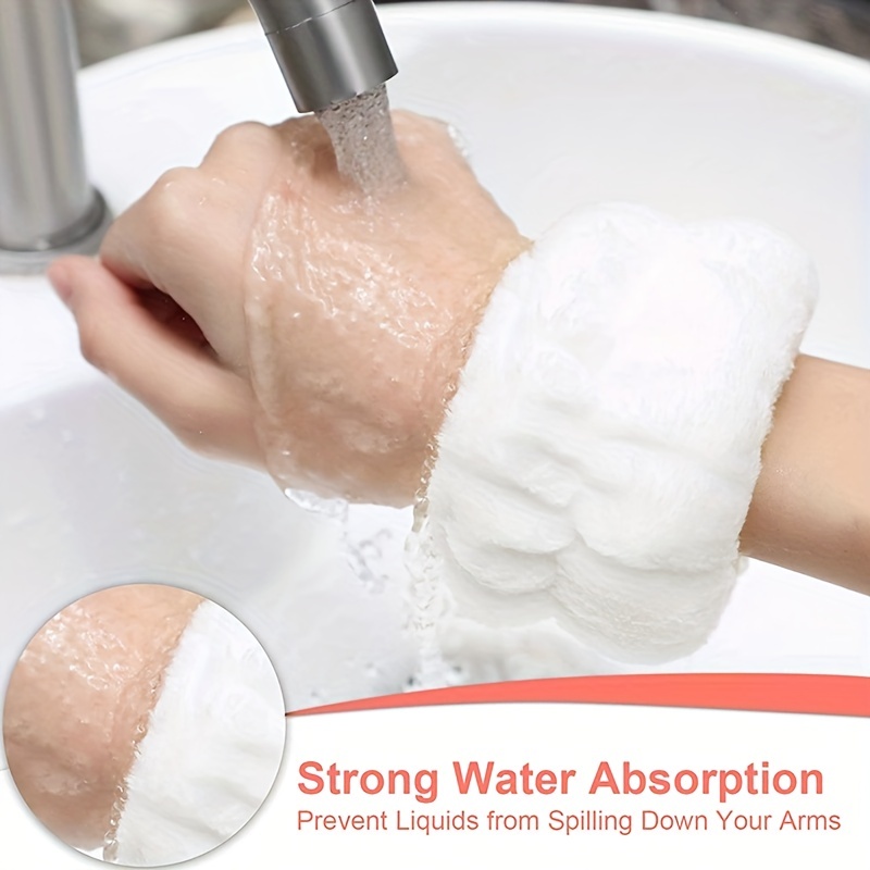 2pc Face Washing Wristband with Waterproof Sleeve