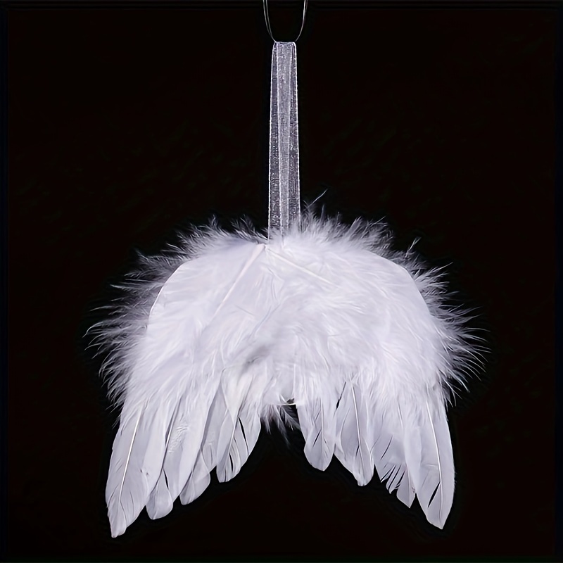 Sublimation Blank angel wing ornament with feather wing