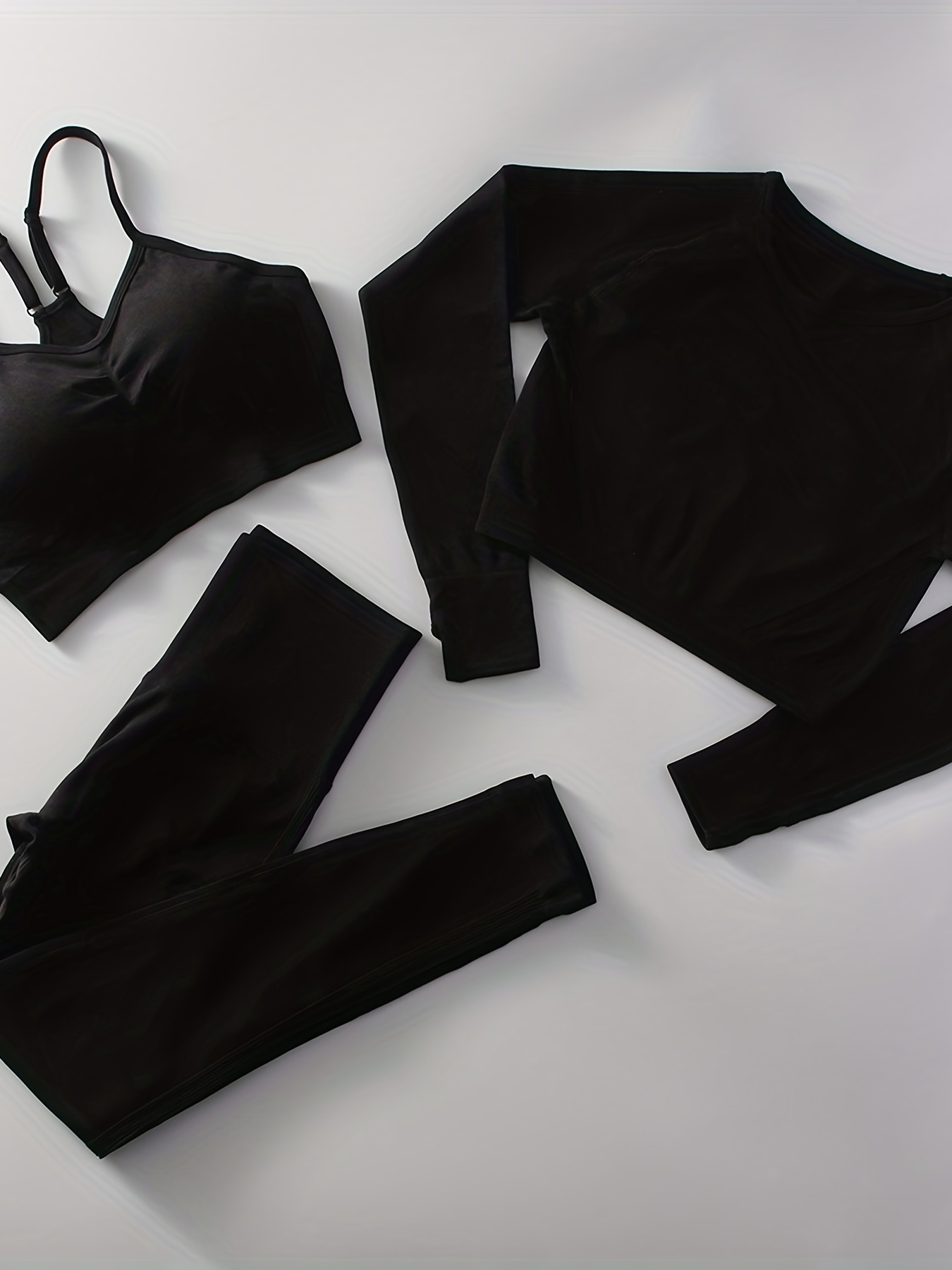 Look Feel Amazing In Yoga Set: Pleated Sports Bra Crop Top - Temu