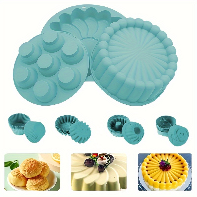 21pcs, Baking Tools Set, Cake Pan, Pizza Pan, Muffin Cups And More, Baking  Sheets, Kitchen Gadgets, Kitchen Stuff, Kitchen Accessories