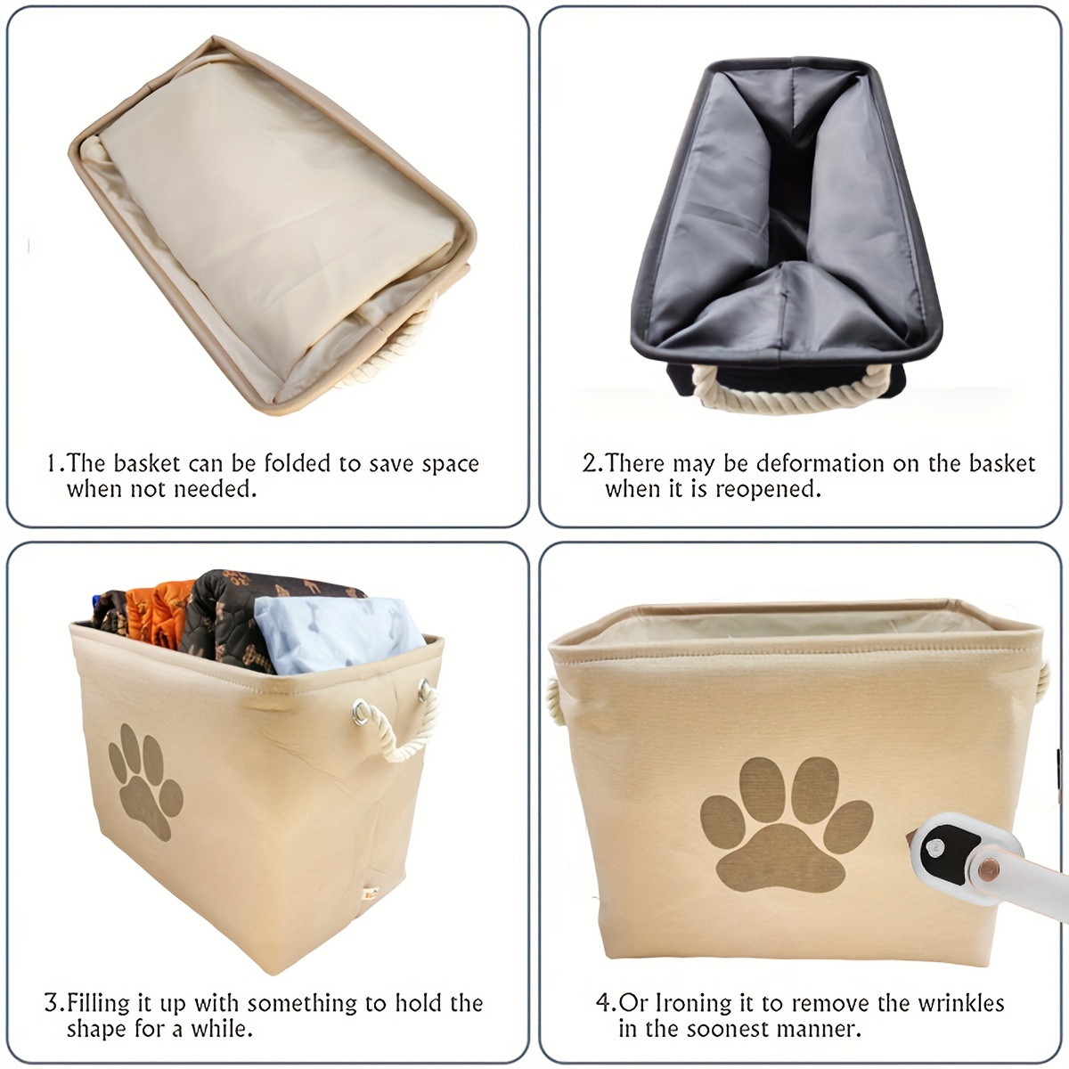 Dog Toys Basket, Dog Toys Storage Bag, Dog Toys Bin, Dog Toys Organiser, Pet  Storage, Printed 