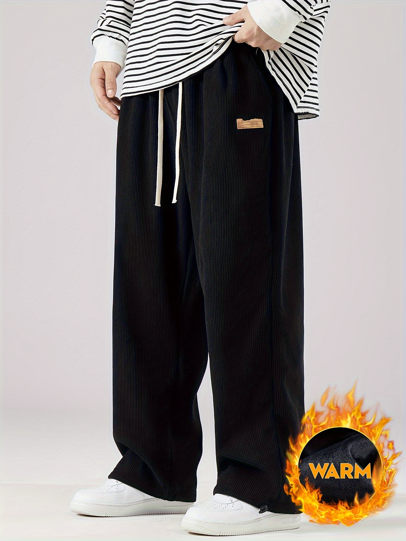 Pantalones Harem Talla Grande Hombre Pantalones Lisos Gran - Temu