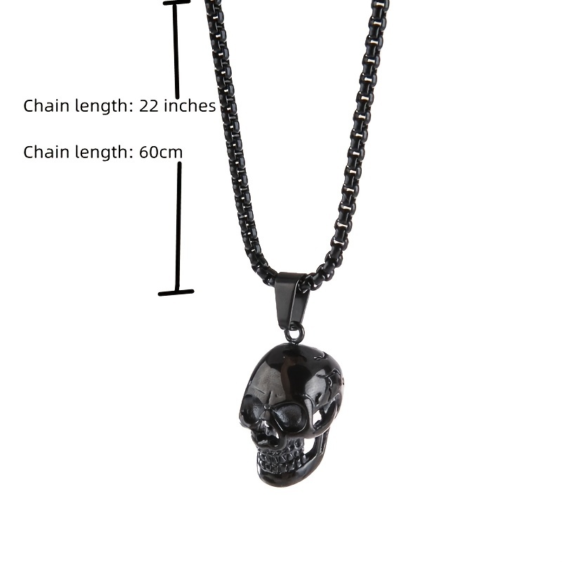1pc Halloween Skelett Schädel Anhänger Halsketten Set Geist - Temu
