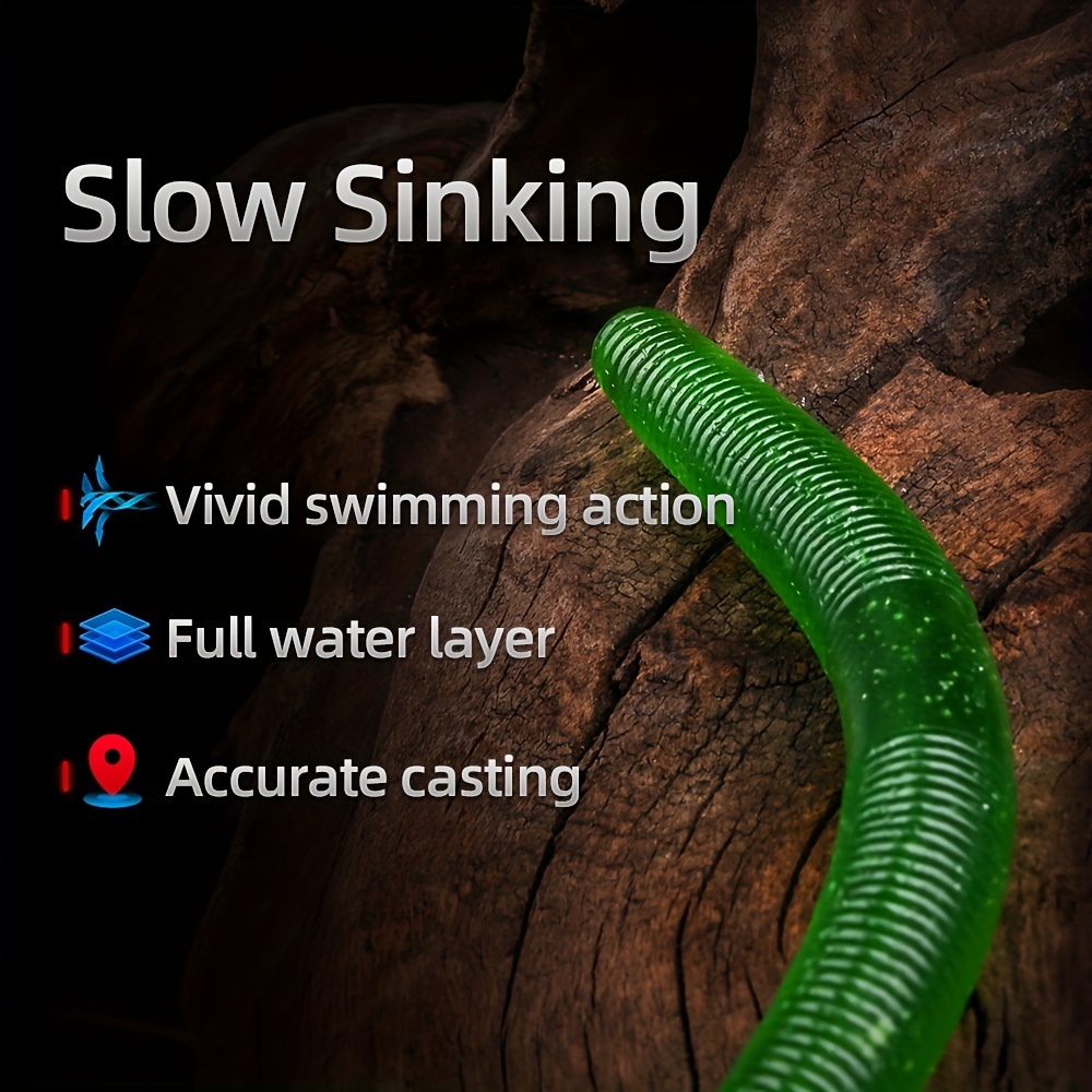 Handing Senko Worms Slow Sinking Soft Worm Fishing Lure - Temu Canada